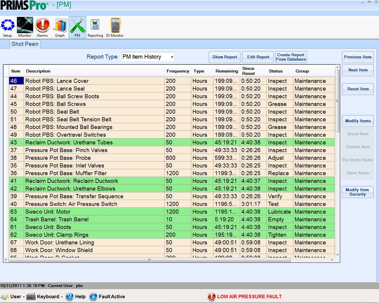 PRIMS Pro Preventive maintenance scheduler and log | Progressive Surface