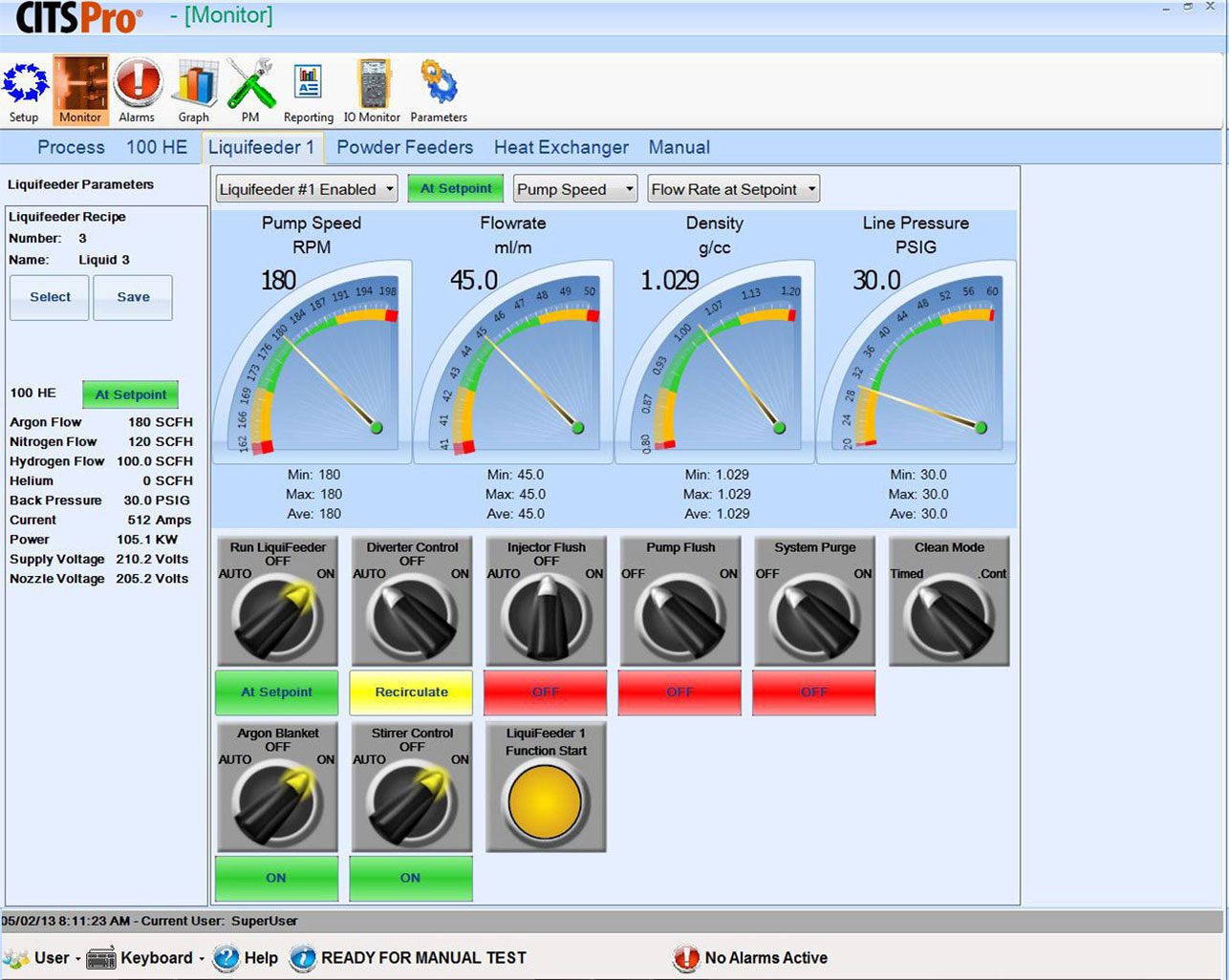 CITS Pro LiquifeederHE® setup function | Progressive Surface