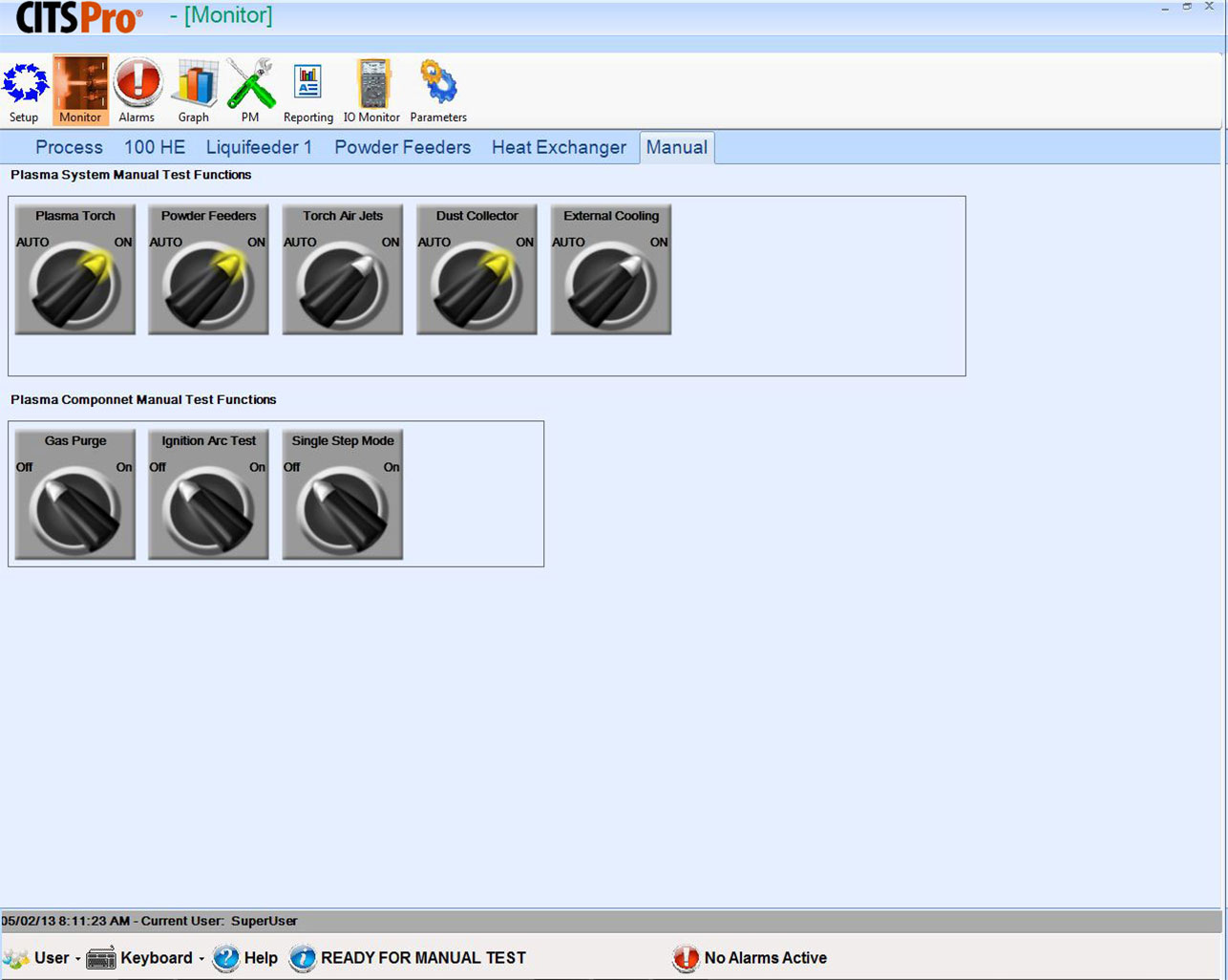 CITS Pro Manual or automatic process activation | Progressive Surface